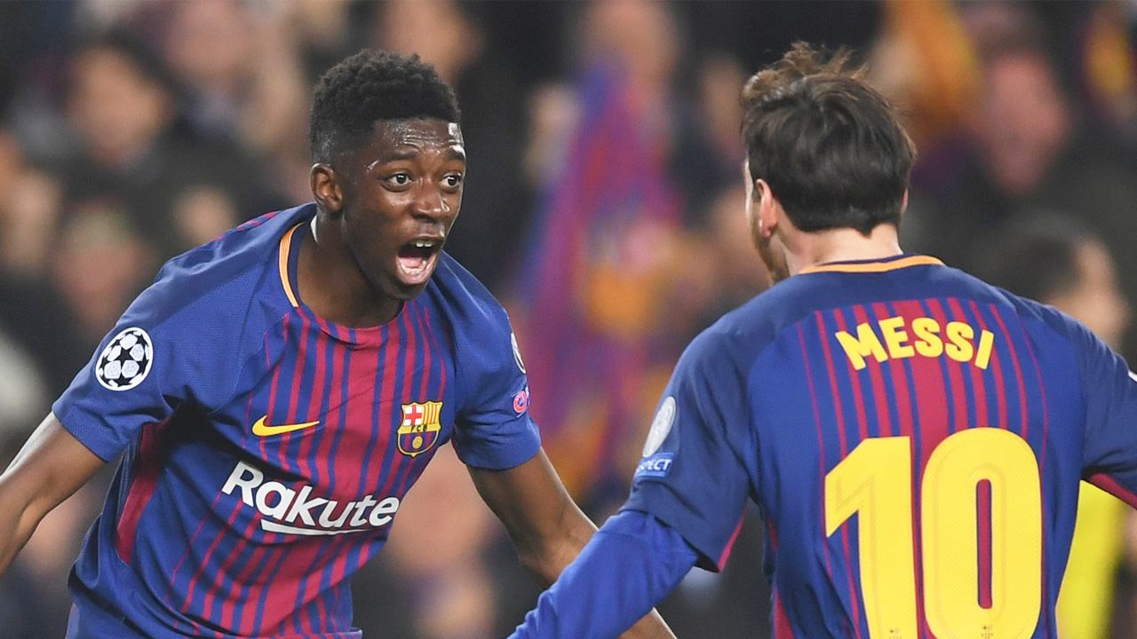 Dembelé y Messi fueron compañeros en el Barcelona.