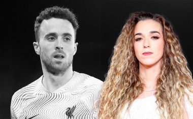 La viuda de Diogo Jota participó del homenaje en la ceremonia.
