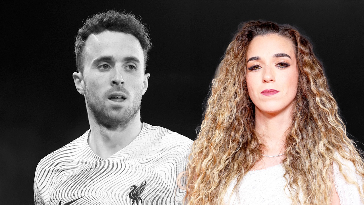 La viuda de Diogo Jota participó del homenaje en la ceremonia.