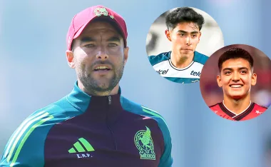 Eduardo Arce y los mejores jugadores de México Sub 20.