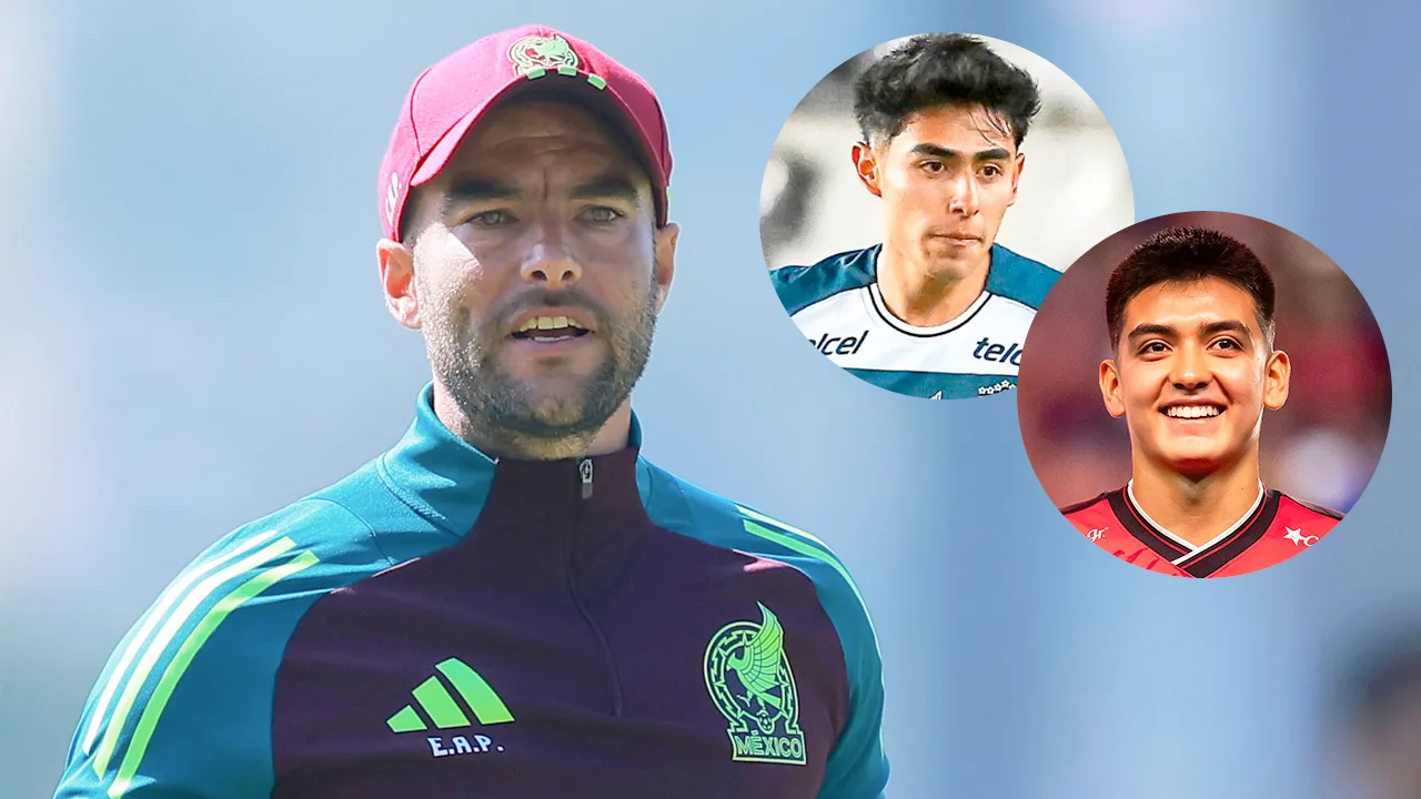 Eduardo Arce y los mejores jugadores de México Sub 20.