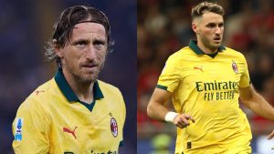 Luka Modric y Santi Giménez
