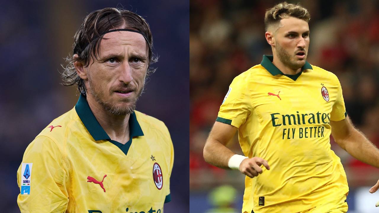 Luka Modric y Santi Giménez.