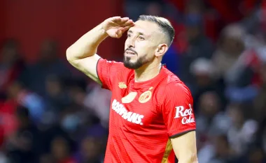 Héctor Herrera, protagonista del Toluca vs Mazatlán.
