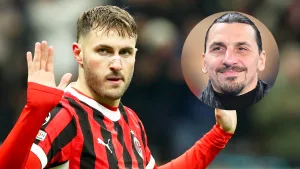 Santiago Giménez y su vínculo con Zlatan en AC Milan.