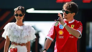 Alexandra Saint Mleux, novia de Charles Leclerc, deslumbra en el GP de México con outfit inspirado en Frida Kahlo