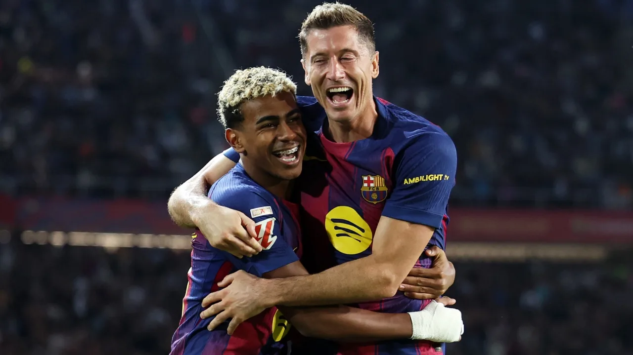 Robert Lewandowski, Lamine Yamal, FC Barcelona