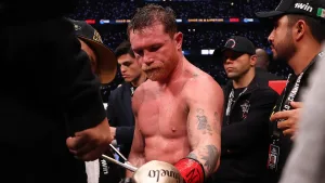 Canelo Álvarez luego de la derrota contra Terence Crawford