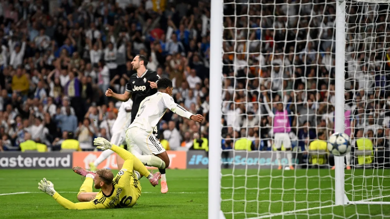 Gol de Jude Bellingham tras la gran jugada de Vinícius en Real Madrid vs. Juventus
