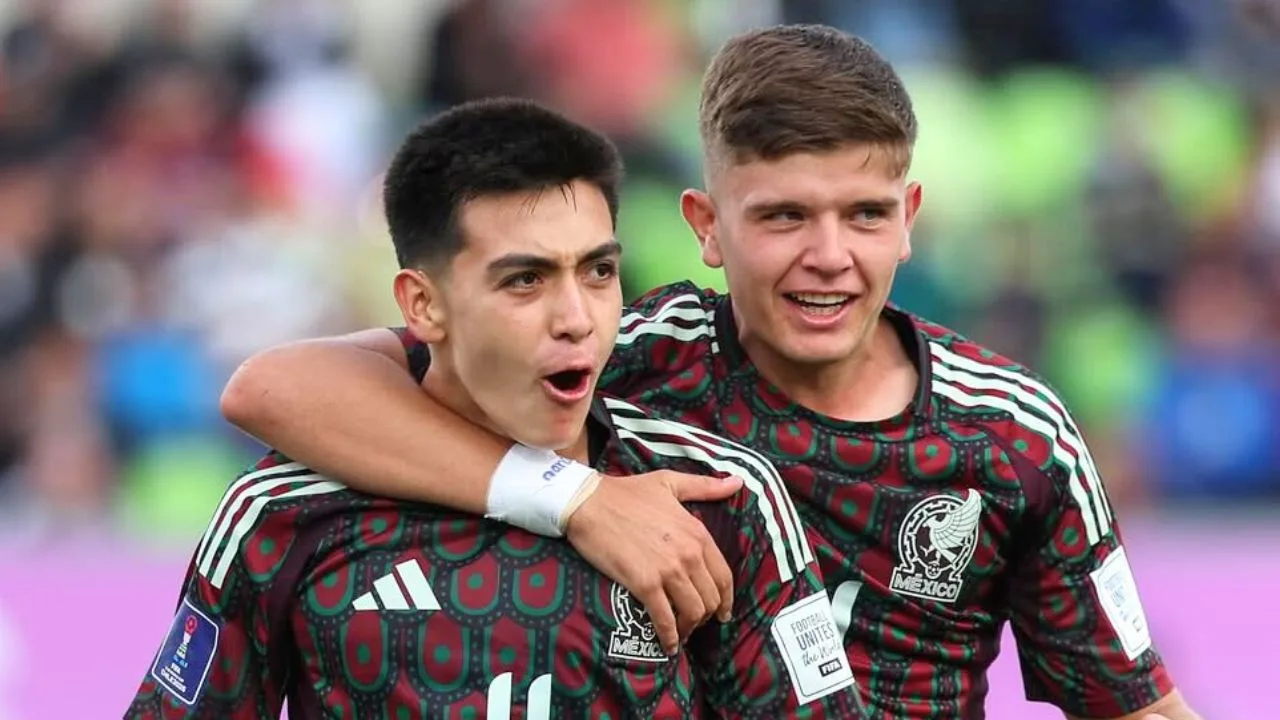 Mundial su 20: Gilberto Mora abre el marcador para México vs Marruecos y lo festeja a ritmo de mariachi.