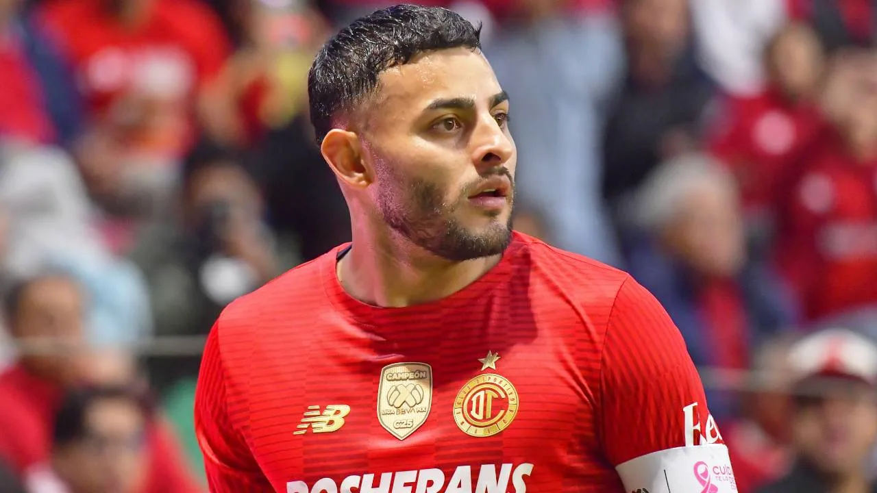 Toluca confirma diagnóstico Alexis Vega fuera 3 a 4 semanas