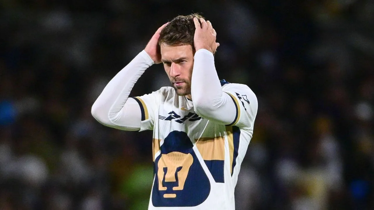 Aaron Ramsey es baja de Pumas vs Rayados de Monterrey y peligra el resto del torneo ¿por su mascota?