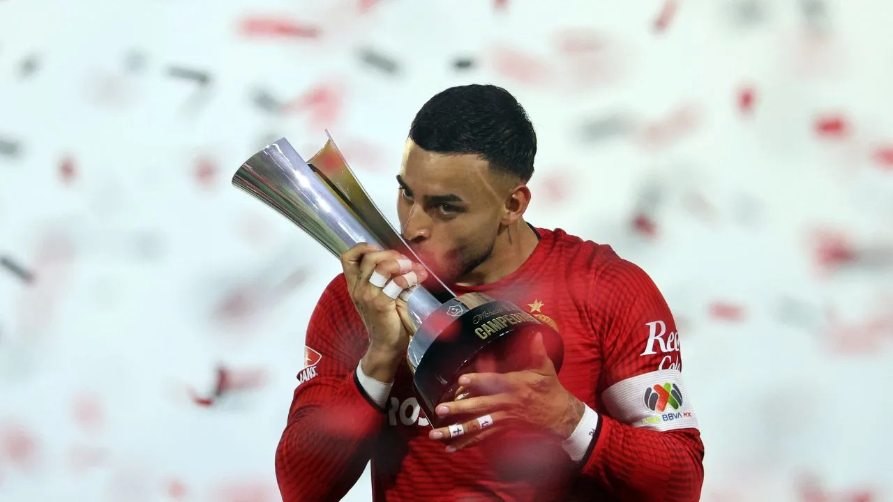 Alexis Vega, jugador del Toluca. 