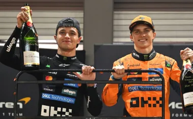 Oscar Piastri y Lando Norris