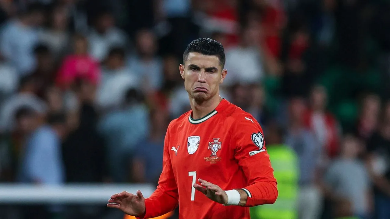 Cristiano Ronaldo, jugador de futbol de Portugal. 