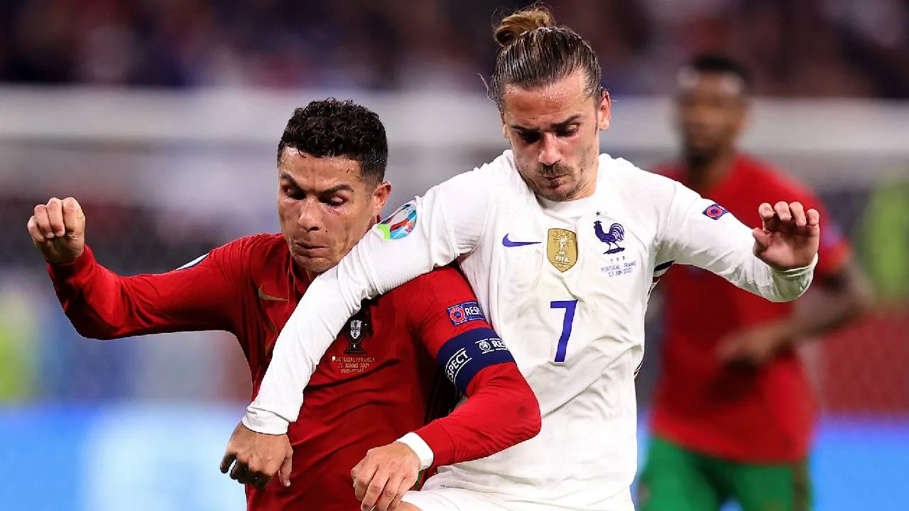 Cristiano Ronaldo y Antoine Griezmann.