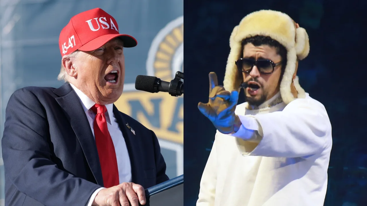 Donald Trump y Bad Bunny chocan por el Super Bowl 2026. 