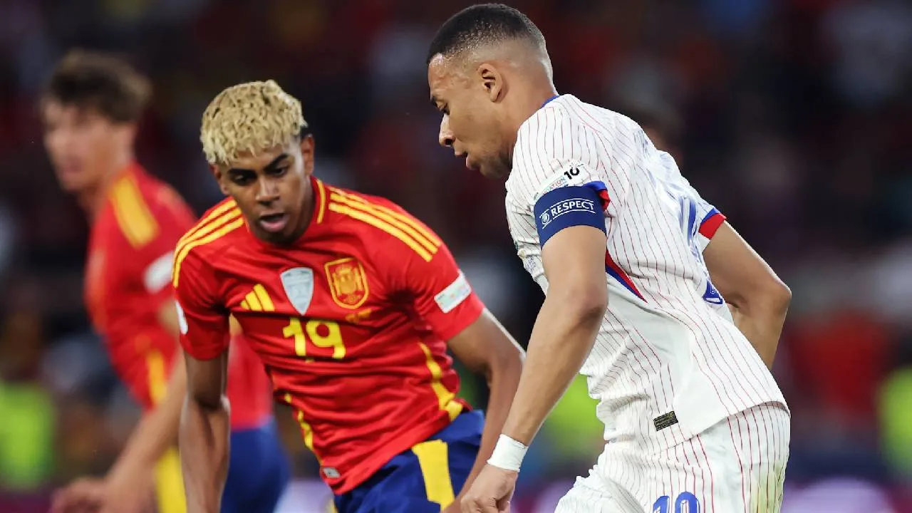 Kylian Mbappé y Lamine Yamal.