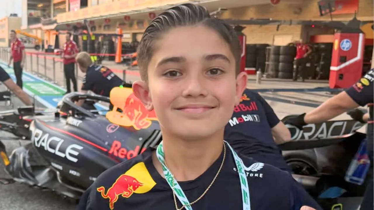 Quién es Mateo López, el niño que cantó el himno de Estados Unidos vestido de charro en el GP de Fórmula 1.