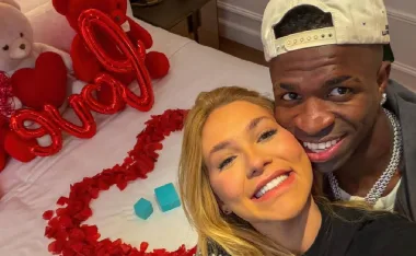 Virginia Fonseca y Vinícius Jr.