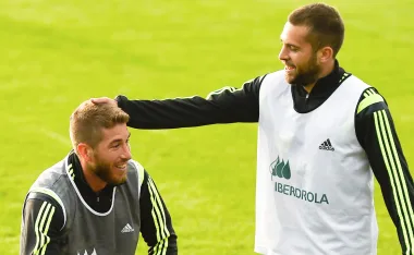 Sergio Ramos y Jordi Alba juntos en Selección de España.