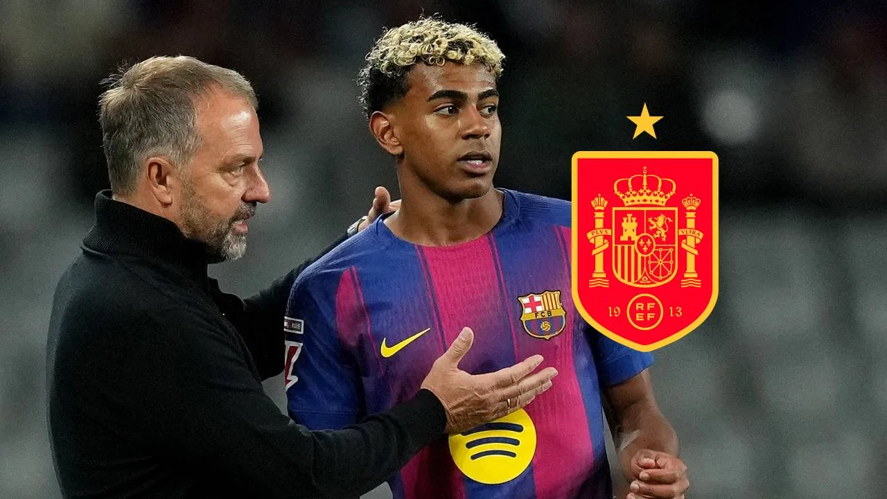 Hansi Flick, Lamine Yamal, FC Barcelona