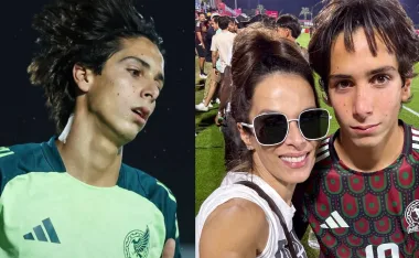 Lucca Vuoso y su madre, Marcela.