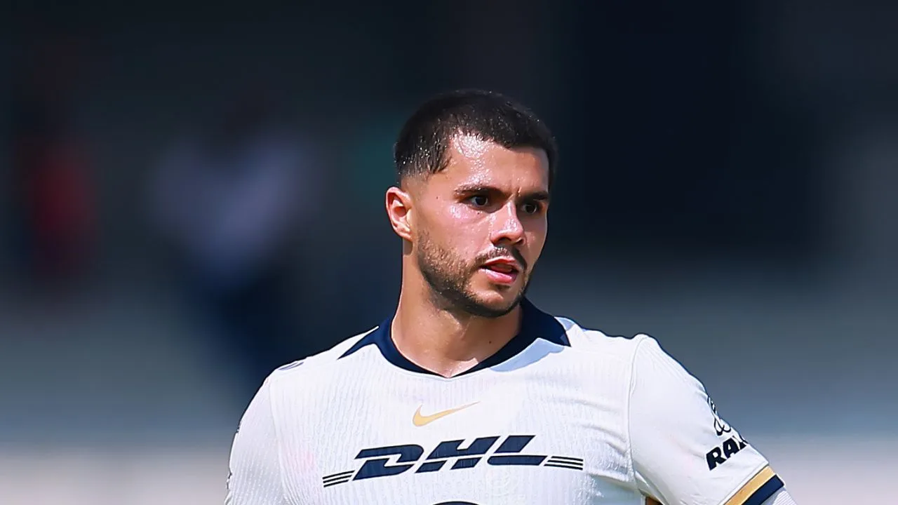 Alan Medina, jugador de Pumas. 