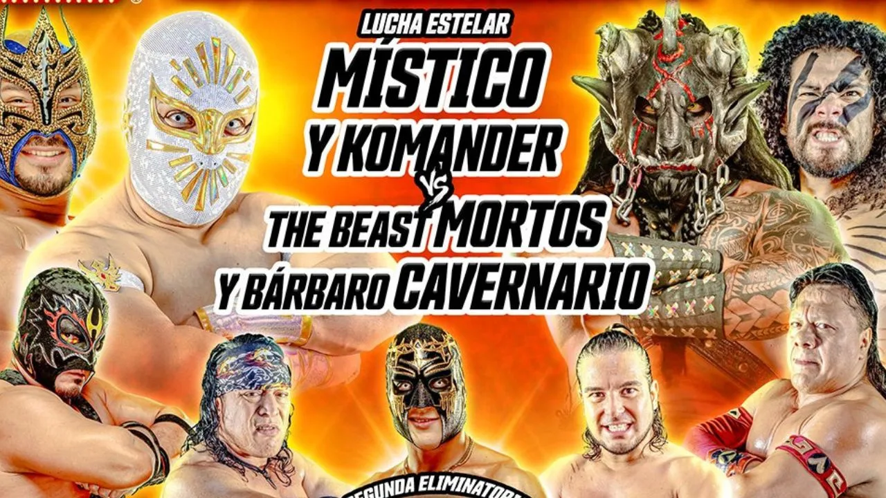 Cartelera de la lucha libre de la Arena México. 