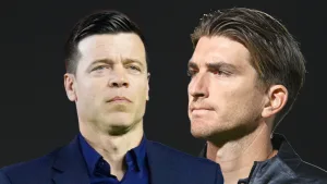 Esteban Solari y Martin Varini en Pachuca vs Juárez.