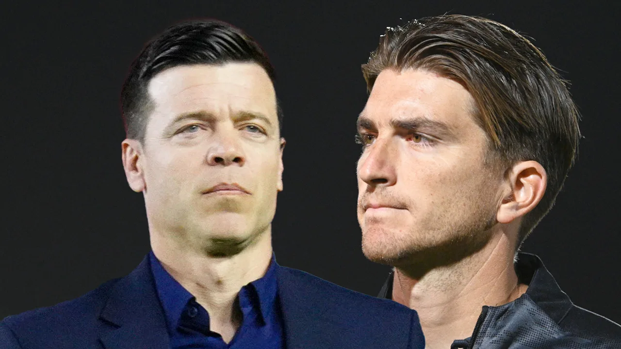 Esteban Solari y Martin Varini en Pachuca vs Juárez.