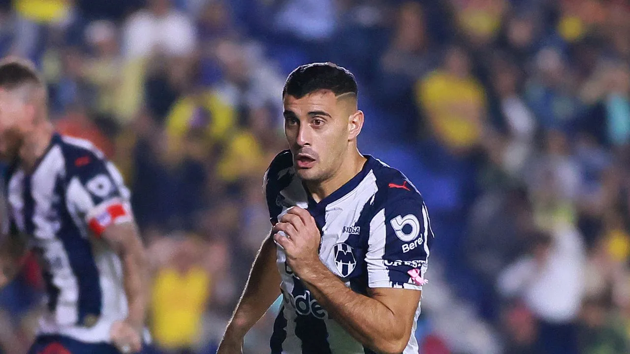 Germán Berterame, jugador de Rayados de Monterrey. 