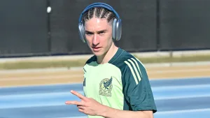 Marcelo Flores con la Selección Mexicana en 2024.