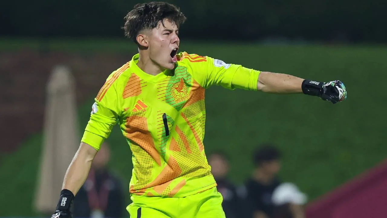 Santiago López, portero de la Selección Mexicana Sub 17.