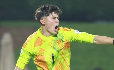 Santi López, portero de México Sub 17.