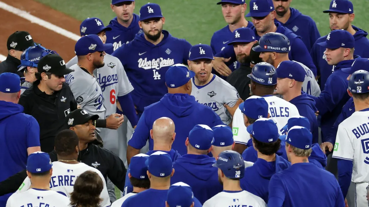 La Serie Mundial 2025 tuvo de todo, hasta pleito tras un doloroso pelotazo.  