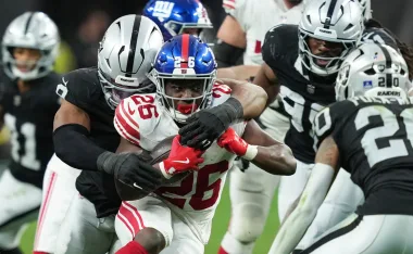 Devin Singletary, New York Giants vs Las Vegas Raiders, NFL