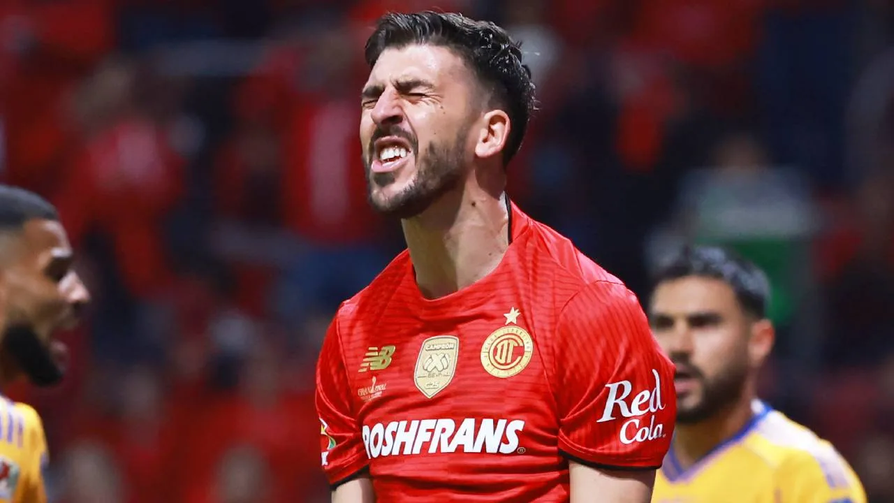 Paulinho se lesiona en la Final Vuelta Toluca vs Tigres Apertura 2025
