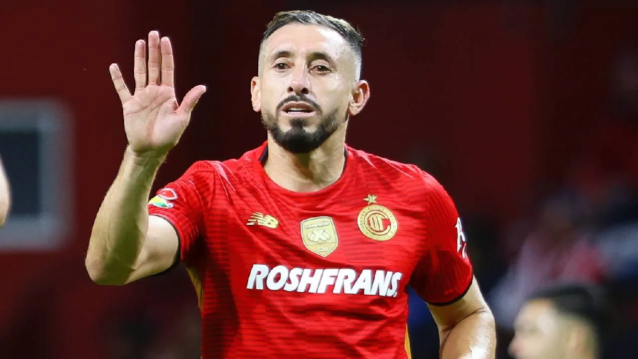 Héctor Herrera, jugador del Toluca.