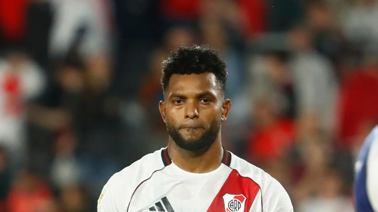 Miguel Borja, actual jugador de River Plate. 