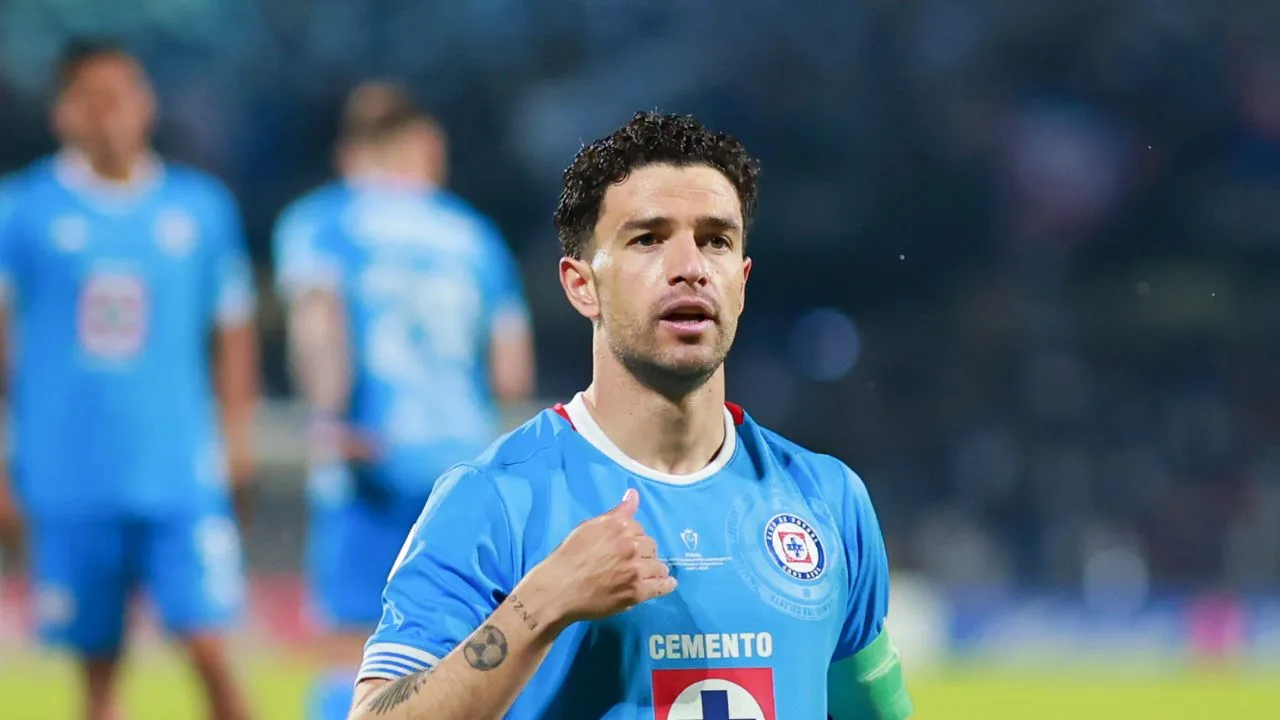 Nacho Rivero, jugador del Cruz Azul. 