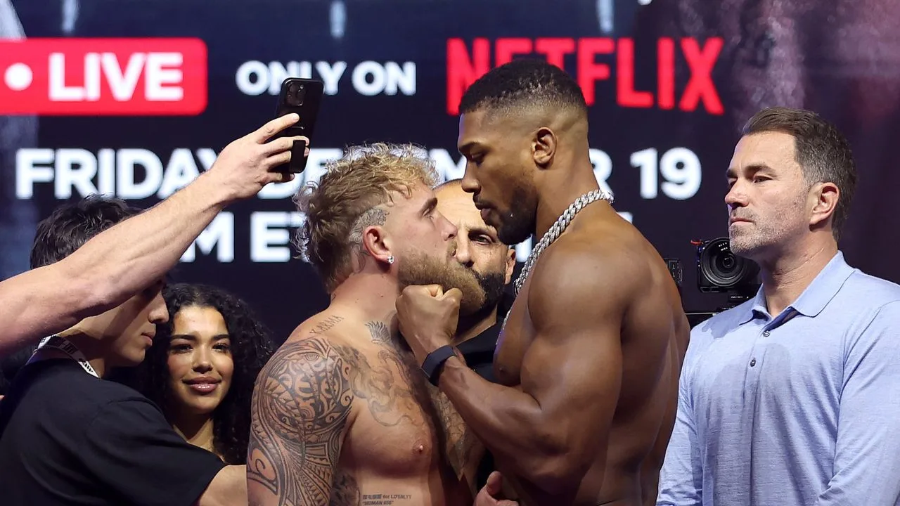 Jake Paul y Anthony Joshua pelearán este 19 de diciembre. 