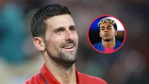 ¡Djokovic en modo fanático! Esto hizo el mejor tenista del mundo al encontrarse con Lamine Yamal
