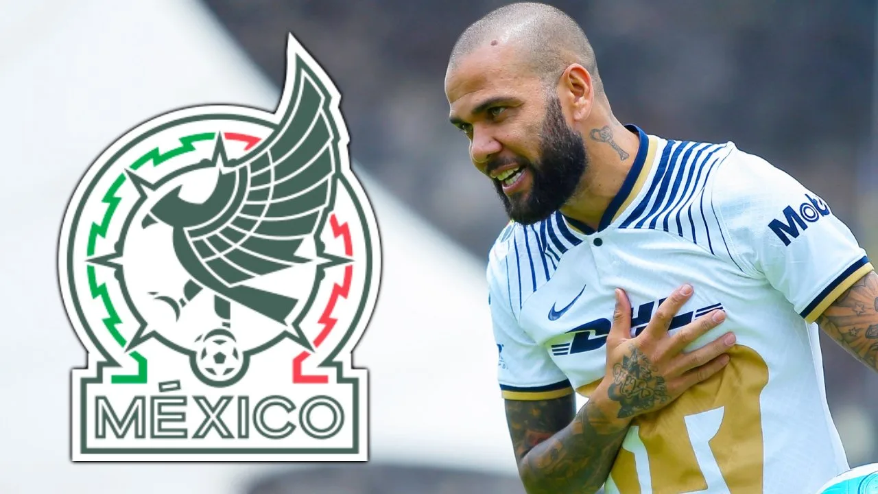 Dani Alves posa con jersey de Selección Mexicana vs Bolivia