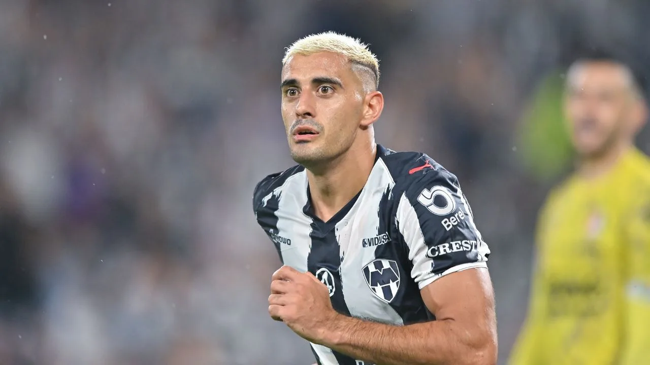 Germán Berterame, jugador de Rayados de Monterrey. 
