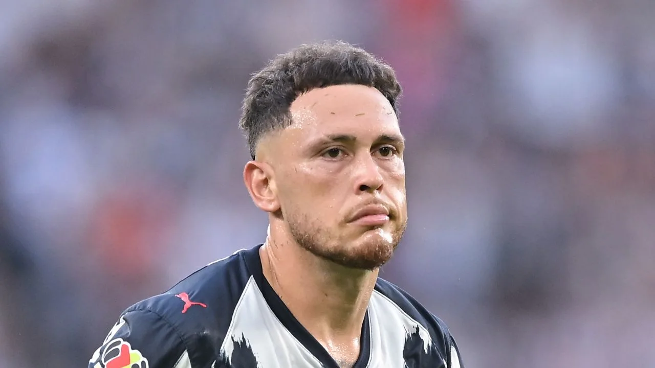 Lucas Ocampos, jugador del Monterrey. 