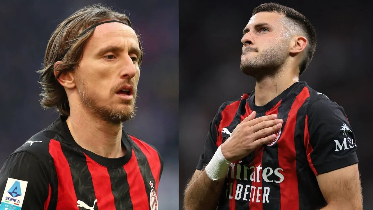 Luka Modric y Santiago Giménez.