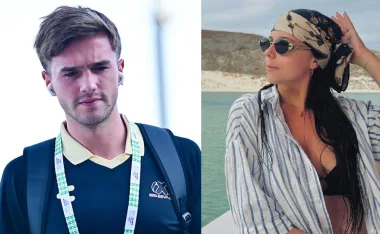 Agustín Palavecino y su esposa.