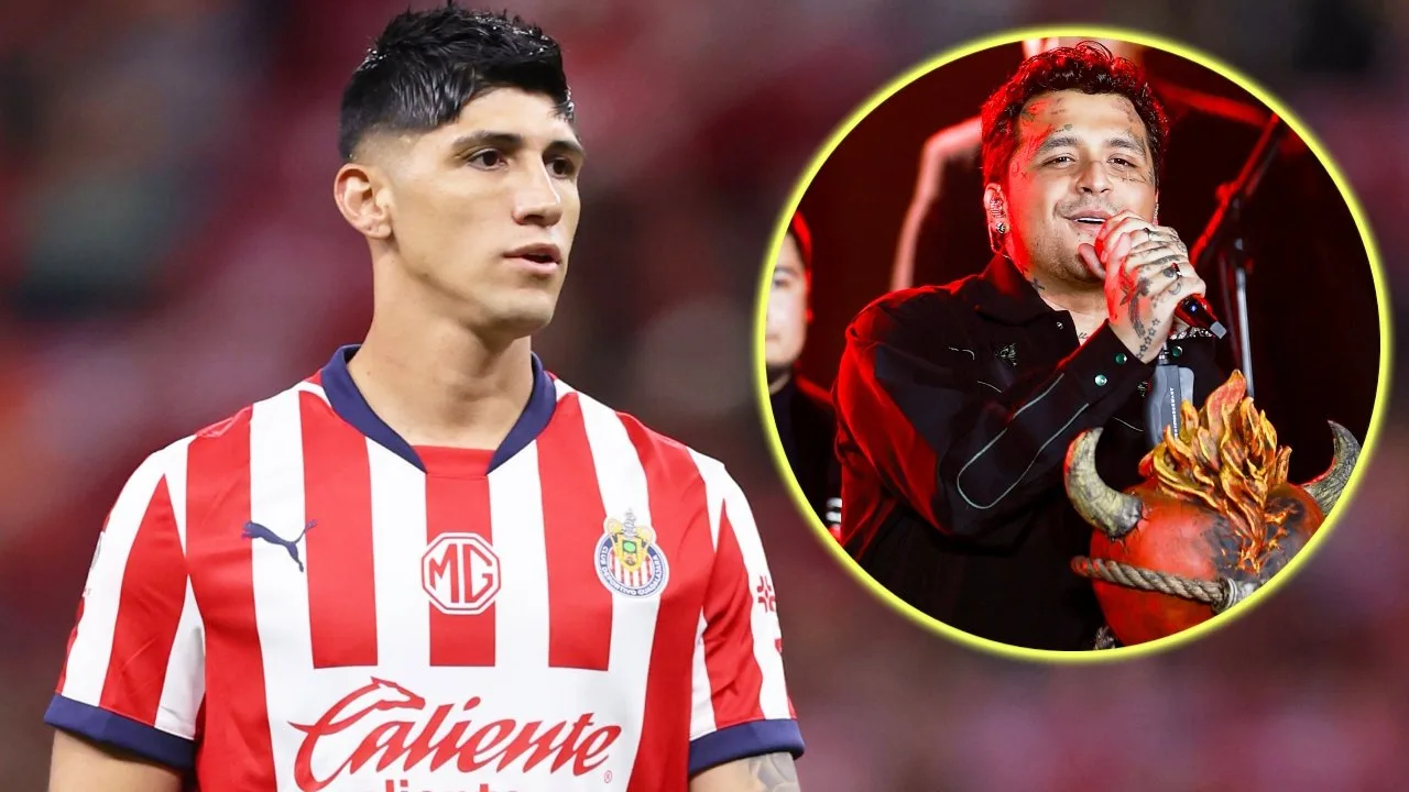 Alan Pulido va a ver a Christian Nodal y le cuesta puesto en Chivas
