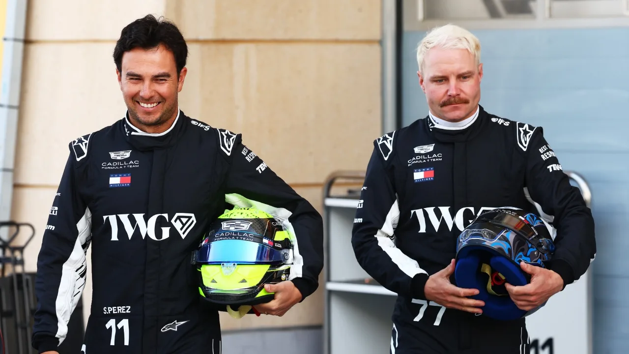 Checo Pérez y Valtteri Bottas, pilotos de Cadillac para la F1 2026